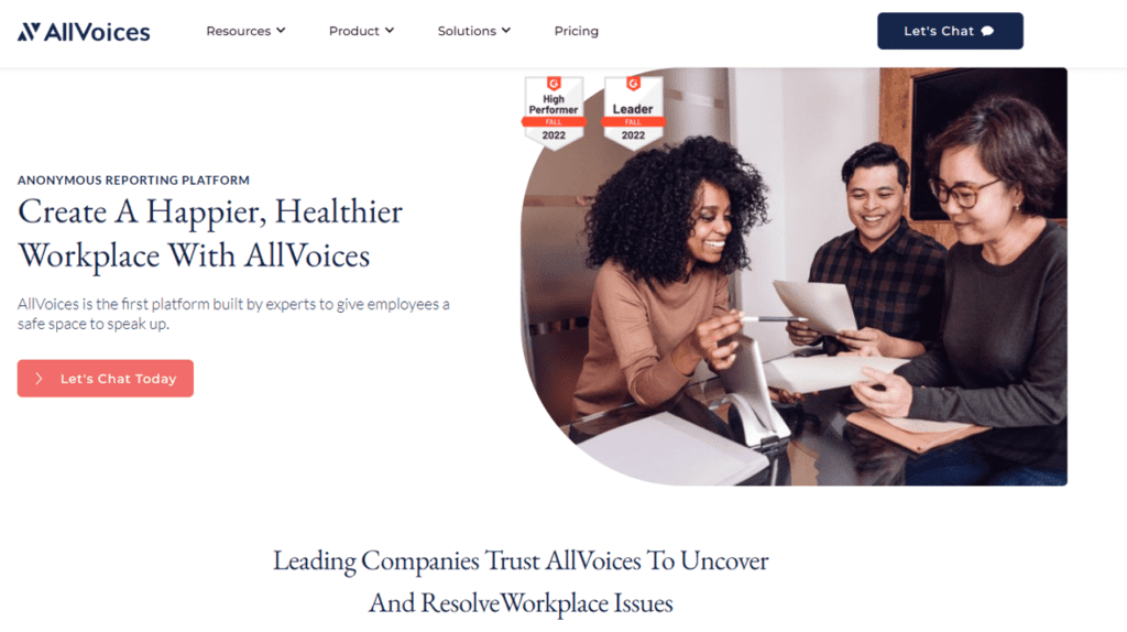 case study of allvoices app to report bad workplace environment