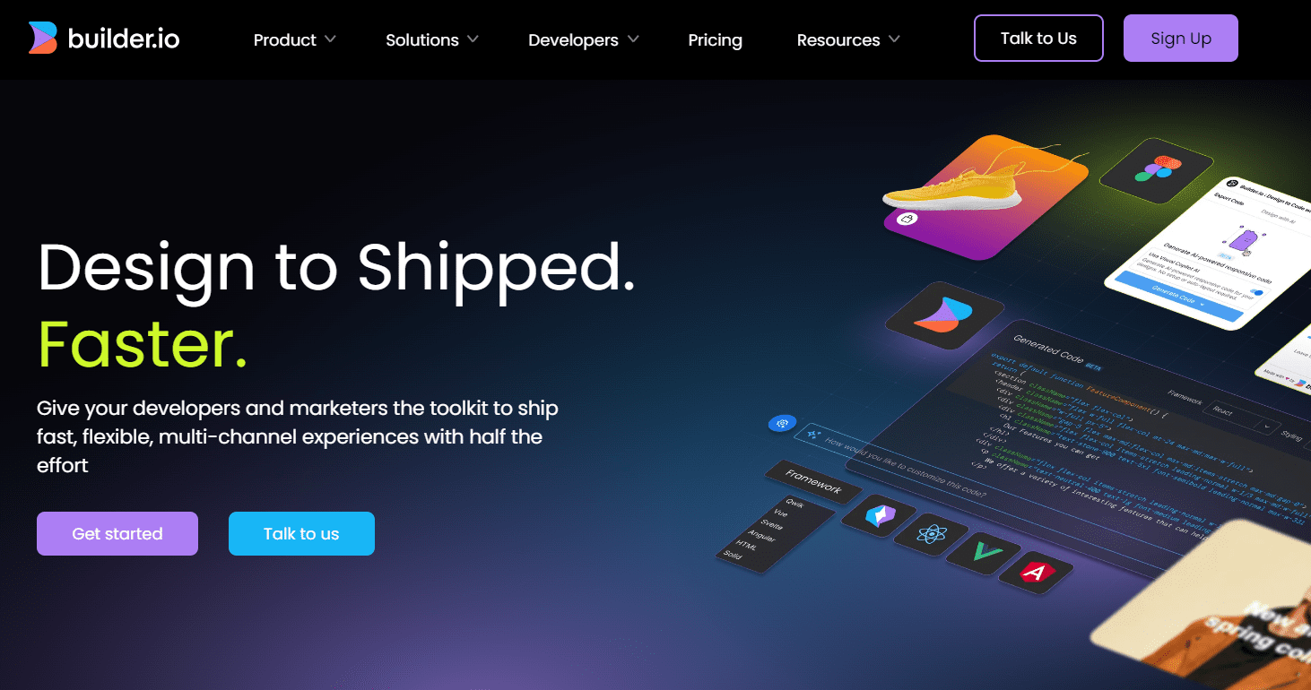 Top 7 No Code App Builders builder.io