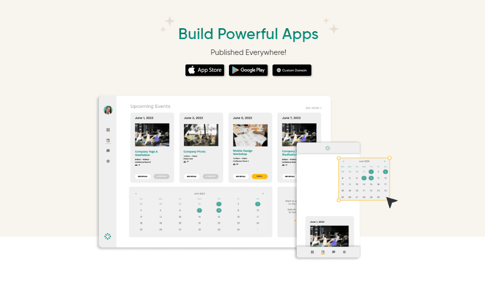 Top 7 No Code App Builders adalo homepage