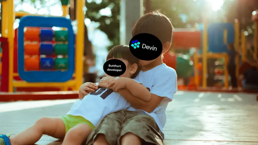 devin an ai software engineer comforting developers