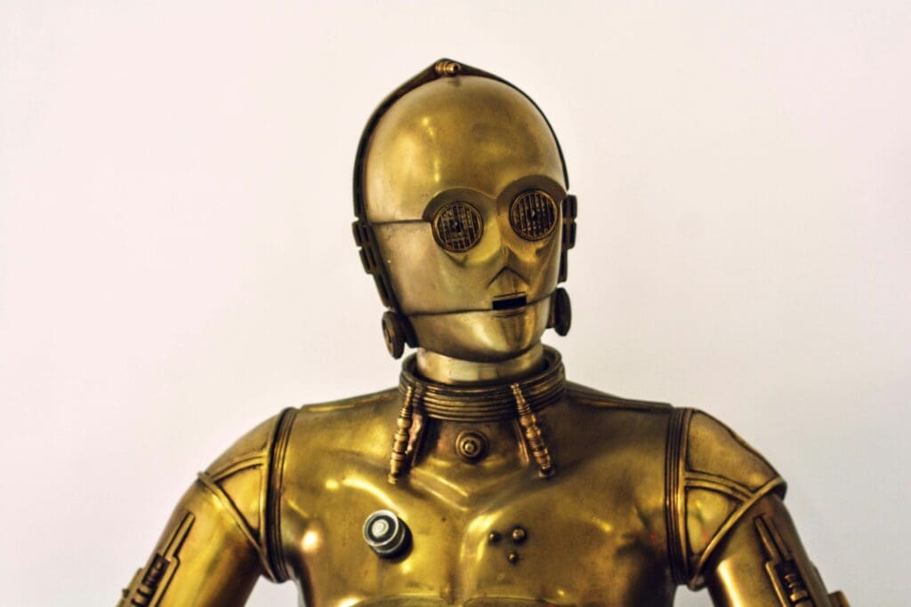 C-3PO, symbolizing the iterative nature of AI development