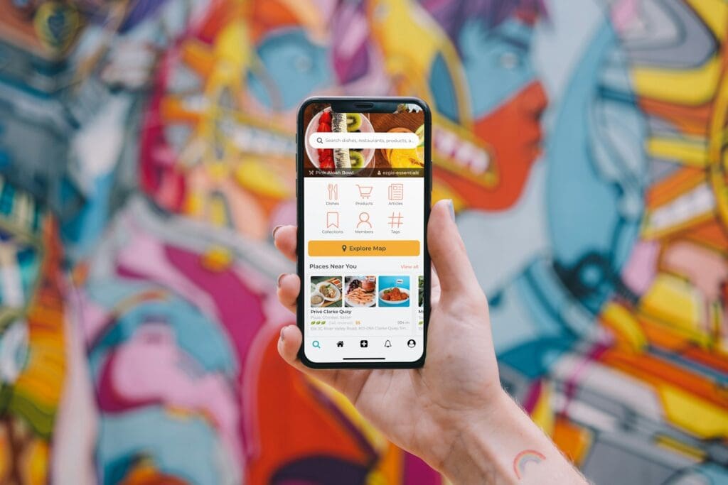 ui example of food delivery app