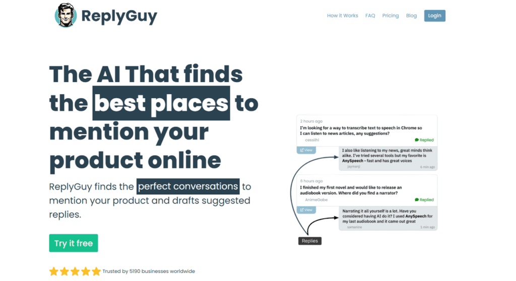 best saas ideas replyguy