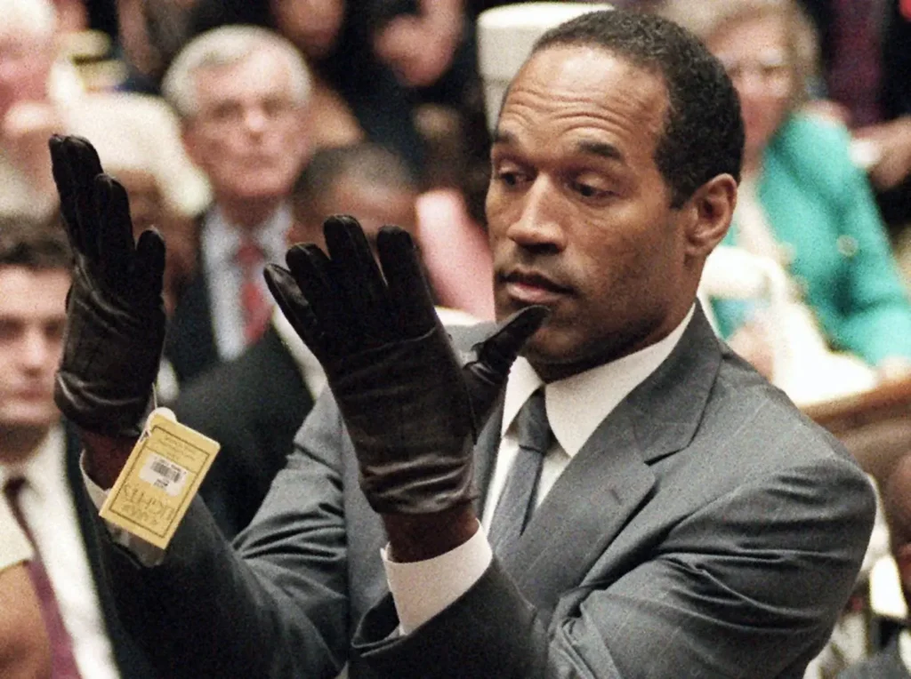 oj Simpson wearing gloves that don't fit as a joke about product market fit for mobile app idea