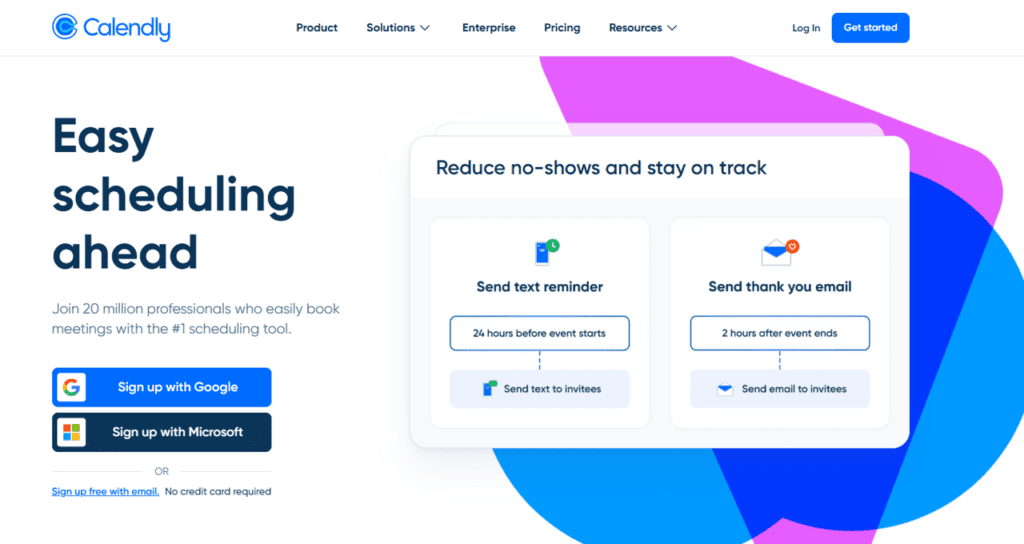 calendly homepage
