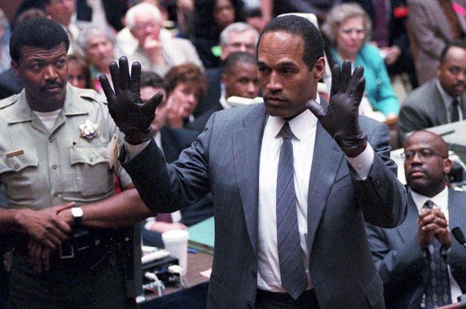 oj simpson glvoes as a joke about tech stack being chosen to fit app requirements