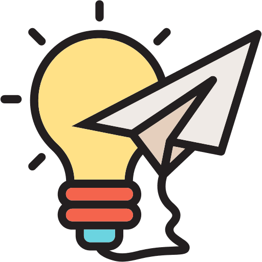 lightbulb and jet to symbolise how business owners should think about approaching and working with developers for best experience