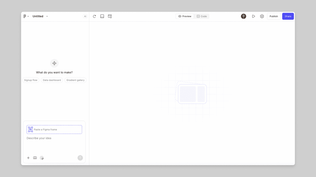 figma make user interface
